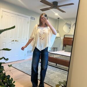 Flowy Long Sleeve with Lace Detailing